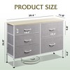 Dresser with 5 Drawers, Wide Fabric Chest with Drawer Organizers for Bedroom, Closet, Hallway - 3 of 4