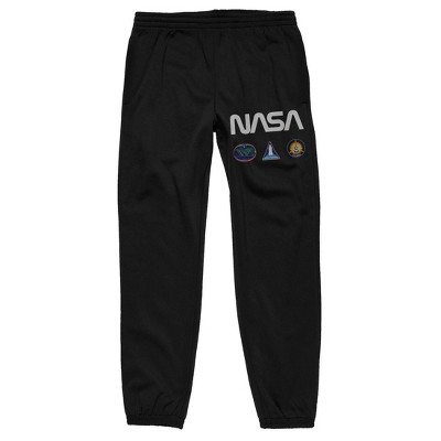 Nasa Space Shuttle Logo Men's Black Jogger Pants : Target