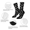 Barber Hair Stylist Love Women Printed Crew Socks Funny Funky Socks Soft Polyester Novelty Gifts for Artists Men - 4 of 4