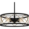 Quoizel Lighting Cedar Park 4 - Light Pendant in  Matte Black - 4 of 4
