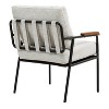CAVINAS Modern Accent Chair with Wooden Arms,High-Density Foam Sitting Chair for Living Room,Bedroom,Office - 4 of 4