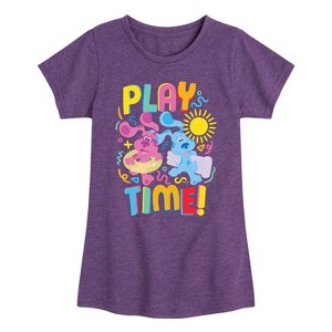 Girls' - Blue's Clues & You! - Play Time Fitted Short Sleeve Graphic T-Shirt - 1 of 3