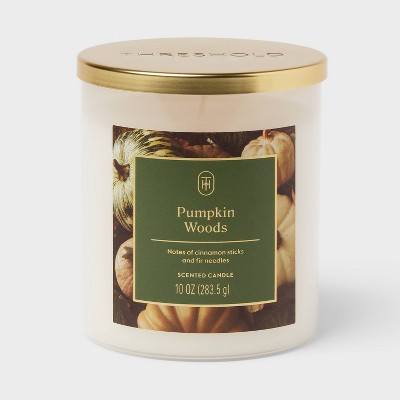 Lidded Pumpkin Woods Jar Candle 10oz - Threshold™