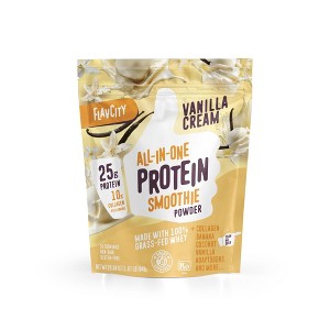 FlavCity Protein Smoothie Powder - 10 Servings - Vanilla Cream - 430gms - 1 of 2