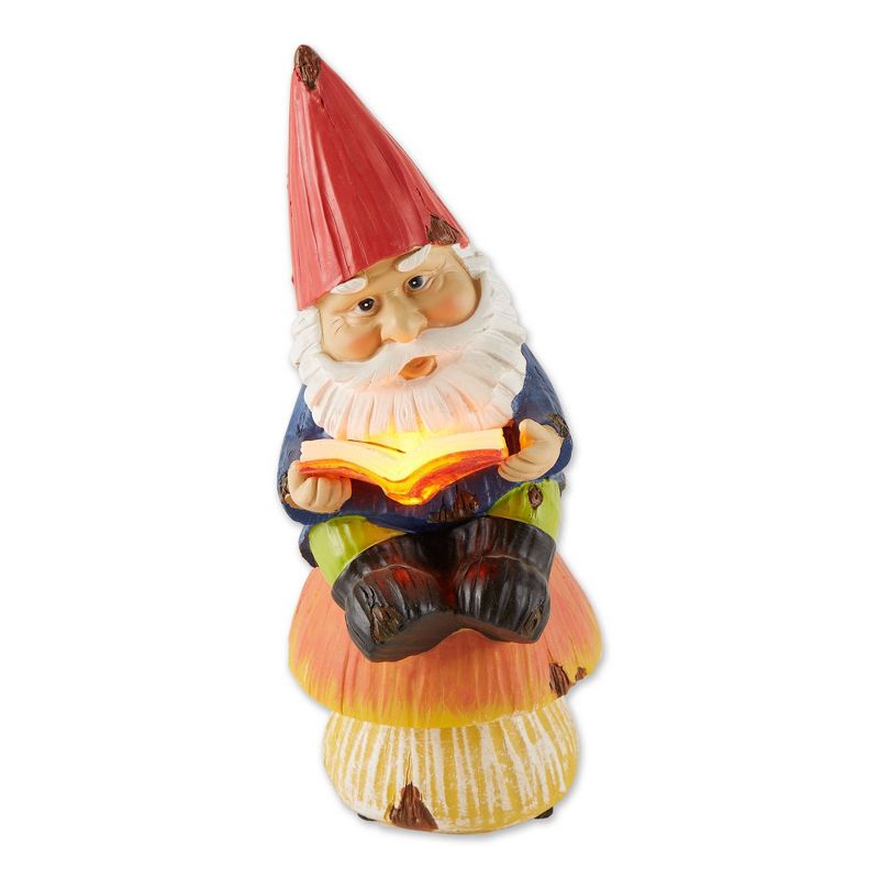 9.5&#34; Polyresin Bookworm Gnome Solar Statue - Zingz &#38; Thingz, 5 of 12