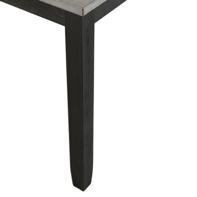 Modern Black and Gray 5-Piece Formal Dining Set with Upholstered Chairs