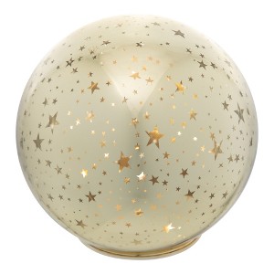 Northlight LED Lighted Stars Glass Globe Christmas Decoration - 6" - Gold - 1 of 4
