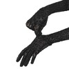 INSPIRE CHIC Women's Long Mesh Sheer Leopard Print Elbow Length Full Finger Sleeve Gloves 1 Pair - 4 of 4