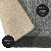 Plow & Hearth 2' x 4' Madrid Banded Rectangular Hearth Rug, in Charcoal - 4 of 4