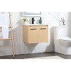 Elegant Lighting 24 inch single bathroom vanity in maple - 3 of 4