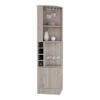 Kumasinova 71" Tall Corner Cabinet with Stemware Rack,8-Hole Bar Cabinet with 2 Doors,Modern Beverage Storage Cabinet for Dining Room - 2 of 4