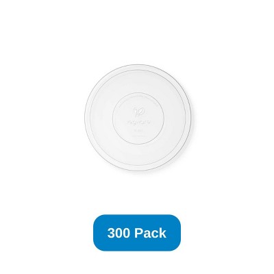 Vegware Lid for 26-48 oz Bon Appetit Bowls Clear PLA 185-Series - Case of 300