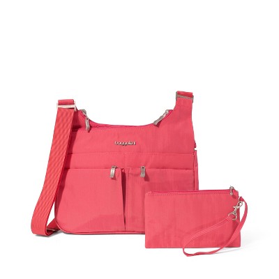 baggallini Women's Cross Over Crossbody Bag with RFID Wristlet