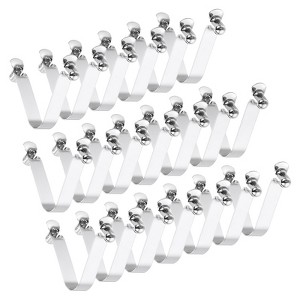 Unique Bargains Steel V Shaped Push Button Spring Lock Tent Pole Clips Kayak Paddle Snaps 20 Pcs - 1 of 3
