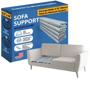 Continental Sleep, Heavy Duty Premium Couch Cushion Support Board to Fix Sagging Sofas, Thick Wood Boards Add Strong Seat Supports, Sofa, Chair - 1 of 4