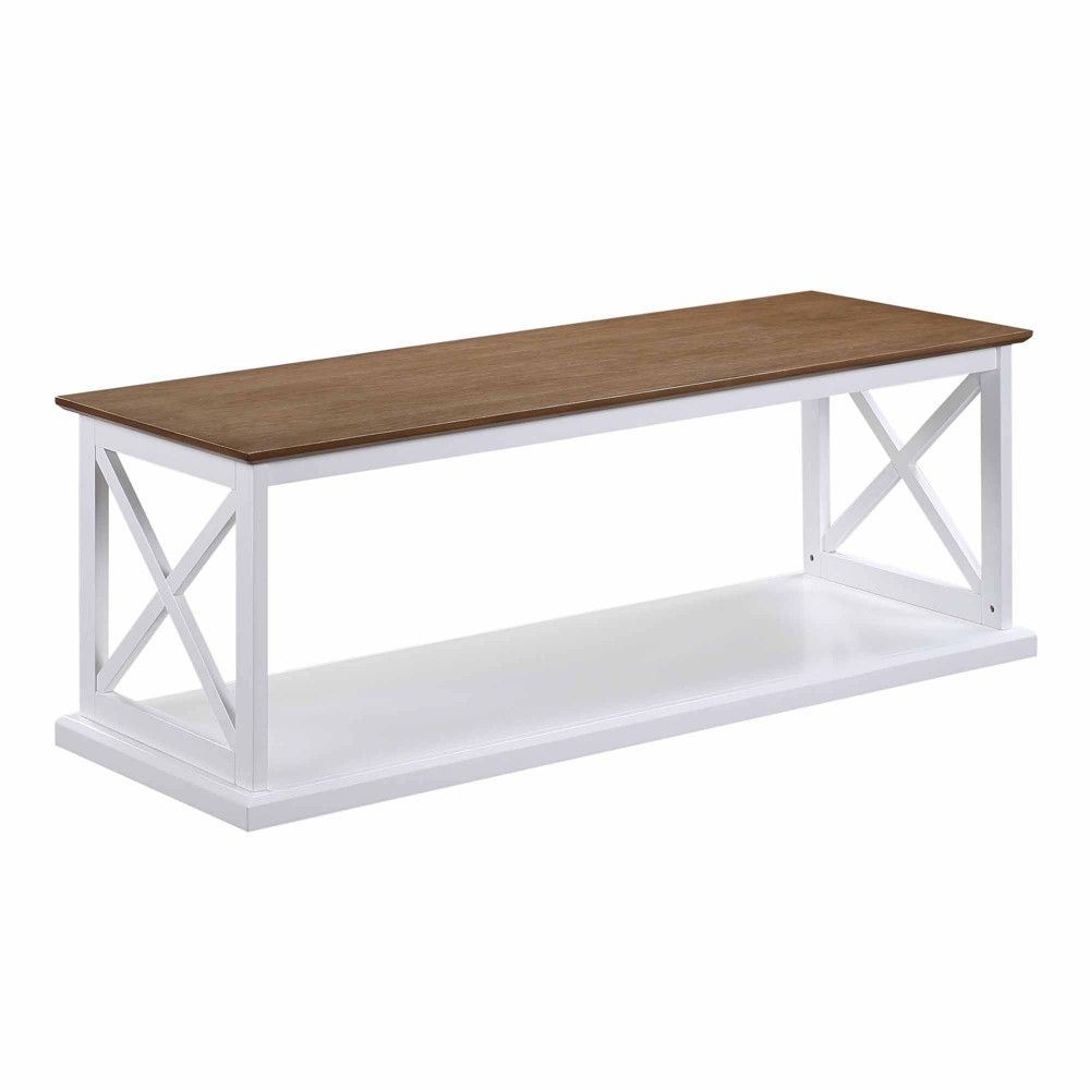 Photos - Dining Table Coventry Coffee Table with Shelf Driftwood/White - Breighton Home