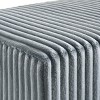 Roundhill Furniture Mavela Wide Wale Corduroy Upholstery Bench, Blue - 3 of 4