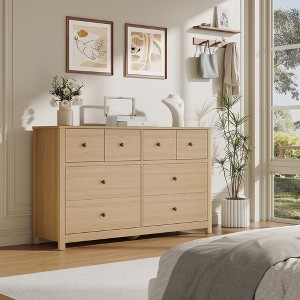 8 Drawer Dresser for Bedroom - Simply Modern Chest of Drawers, Wood Storage  Double Dresser, Deep Drawers, Suitable for Living Room, Hallway Entryway :  Target