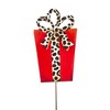 Round Top Collection 32.5 Inch Leopard Packages Christmas Wrapped Gifts Decorative Garden Stakes - 2 of 3