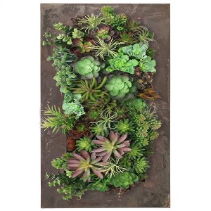 Modern Home Living Wall Galvanized Steel/Zinc Succulent Planter - 1 of 4