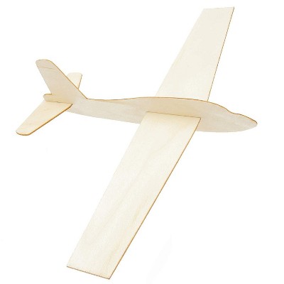 Bright Creations 24-Pack Unfinished Wood Model Air Plane Cutouts for DIY Crafts, 13 x 8.5 x 2.6 inch