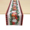 Unique Bargains Christmas Table Runner Polyester Red Beige Yellow Green 71x14 Inch 1 Pc - 4 of 4