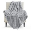 Cozy Comfort by Bedsure | Cute Soft Cozy Checkered 260GSM Throw Blanket for Couch Twin Size White - 2 of 4