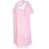 JEFFRICO House Dresses for Women with Pockets - Lightweight Breathable Short Sleeve Muumuu & Nightgowns - Snap Front Housecoat Dusters - 4 of 4