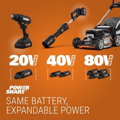 WORX WA3835 20V Lithium-Ion Quick Battery Charger – Fits 20V 6.0Ah & All WA30XX Batteries