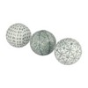 Sagebrook Home Set of 3 Ceramic Orbs - 4" Set of Green and White Decorative Round Table Orbs for Home or Office Decor - 3 of 4
