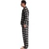 #followme Mens Plaid Button Front Flannel Pajamas Set / Winter Pajamas - 2 of 3