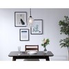 Elegant Lighting Kason 1 light Black and Clear glass pendant - 2 of 4