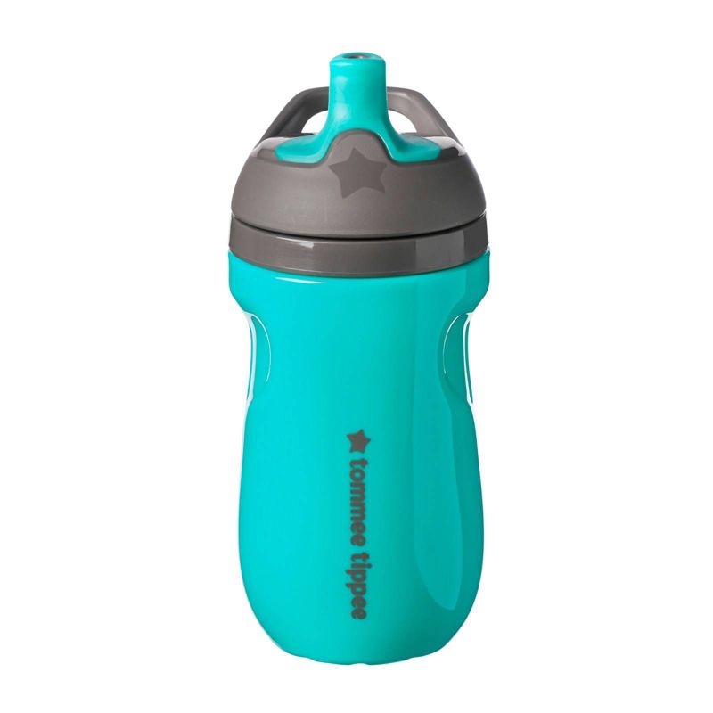 Tommee Tippee 9 fl oz Insulated Sporty Toddler Cup - Teal, 1 of 9