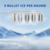 EUHOMY Portable Ice Maker - 26lbs/day, Ultra-Quiet & Self-Cleaning, Bullet Ice Production for Home, Kitchen,White - 3 of 4