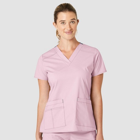 Just Love Women's Scrub Sets Medical Scrubs (Mock Wrap) - Comfortable and  Professional Uniform in (Purple with Purple Trim, 1X) 
