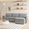 GustoWave 108'' Modular Sectional Couch, Comfy Cloud Couch with Movable Ottoman, Modern Chenille L Shaped Modular Sofa Deep Seat - 3 of 4