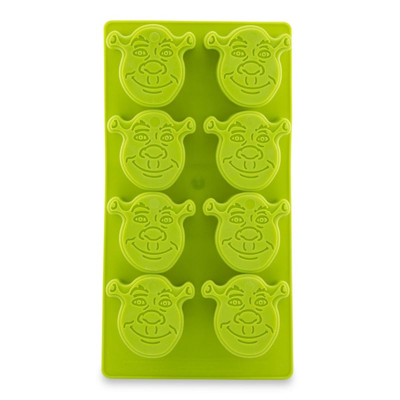 Silver Buffalo Shrek Reusable Silicone Ice Cube Tray | Makes 8 Cubes, 1 of 10