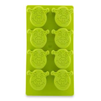 Silver Buffalo Shrek Reusable Silicone Ice Cube Tray | Makes 8 Cubes