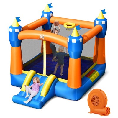 Inflatable Bounce House Kids Magic Castle w/ Large Jumping Area With 680W Blower