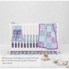Bacati - Paisley Isabella Purple Lilac Aqua 4 pc Crib Bedding Set with Diaper Caddy - 3 of 4
