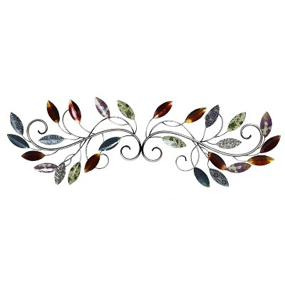 39.75" x 13.5" Leaf Scroll Wall Décor - Stratton Home Décor