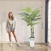 5/6FT Artificial Palm Tree Indoor Outdoor, Realistic Fake Tree with 13 Fronds & Weighted Planter - Tropical Decor for Home, Office - 2 of 4