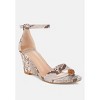 Kodor Snake Print Slim Wedge Sandals Women - 2 of 4