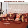 BAGOKIE Marble Watercolor 6 Pieces Comforter Bedding Set - 4 of 4