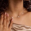 Dainty Station Choker Necklace for Women, Cubic Zirconia Simulated Diamond Layering Jewelry - 3 of 4