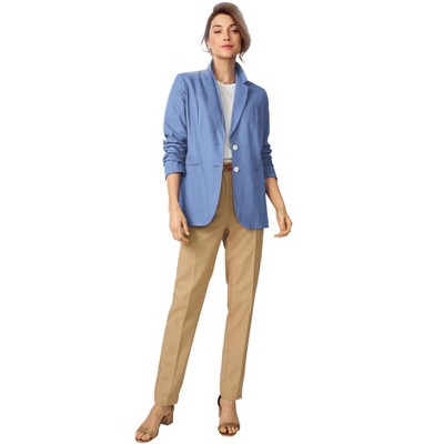 Jessica London Women's Plus Size Linen Blazer