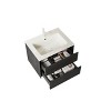 NicBex 24/30/36" Floating Bathroom Vanity with Ceramic Sink,Wall-Mounted Storage Cabinet with Drawers,Plywood Frame,No Faucet/Mirror Included - 3 of 4