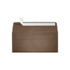 LUX 4 1/8" x 9 1/2" #10 80lbs. Square Flap Envelopes Bronze Metallic 50/Pack 5360-12-50 - 2 of 2