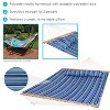 Sunnydaze 2-Person Quilted Printed Fabric Spreader Bar Hammock/Pillow with S Hooks and Hanging Chains - 450 lb Weight Capacity - 2 of 4