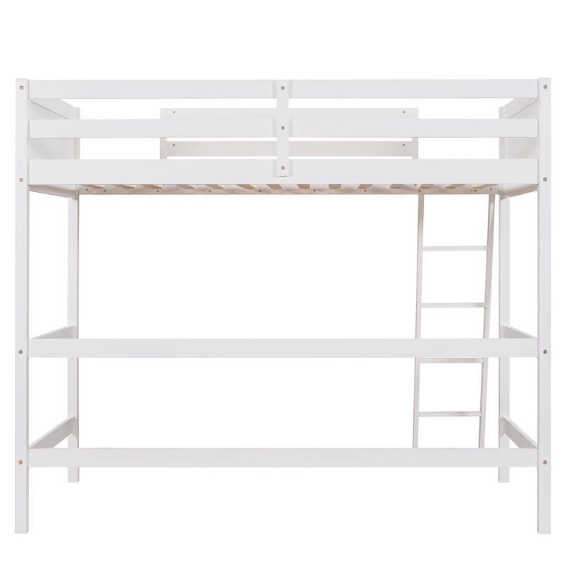 Twin Size Wood Loft Bed with Ladder-ModernLuxe, 5 of 9